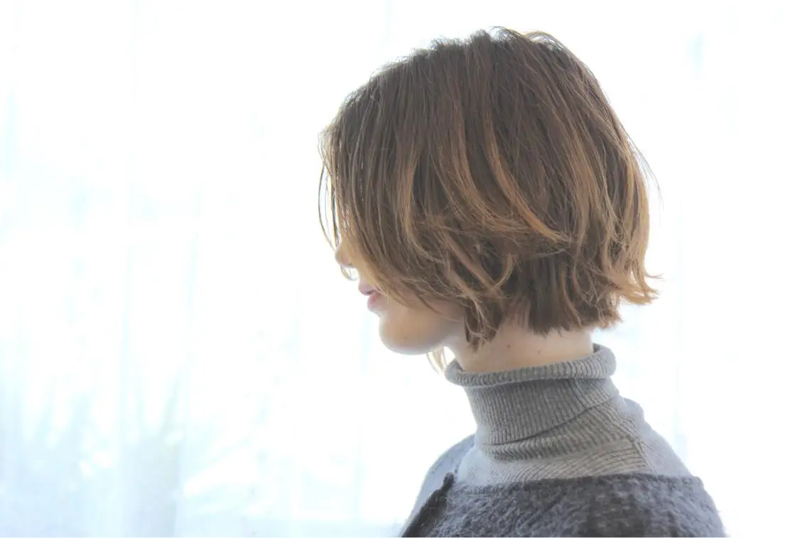 ショート ヘアカラー トリートメント ヘッドスパ ヘアセット yoshi ☆のヘアスタイル
