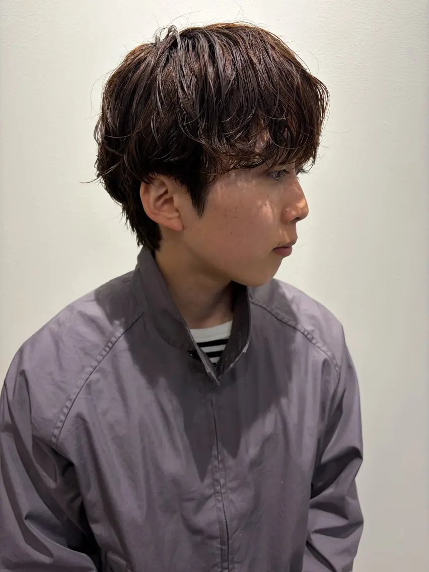 パーマ メンズ メンズパーマ カット パーマ 田中 遥陽の眉毛・アイブロウイメージ