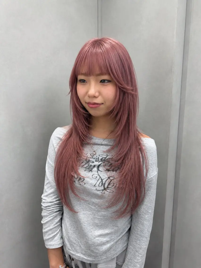 セミロング 無料カットモデル募集 ONYX 表参道のヘアスタイル