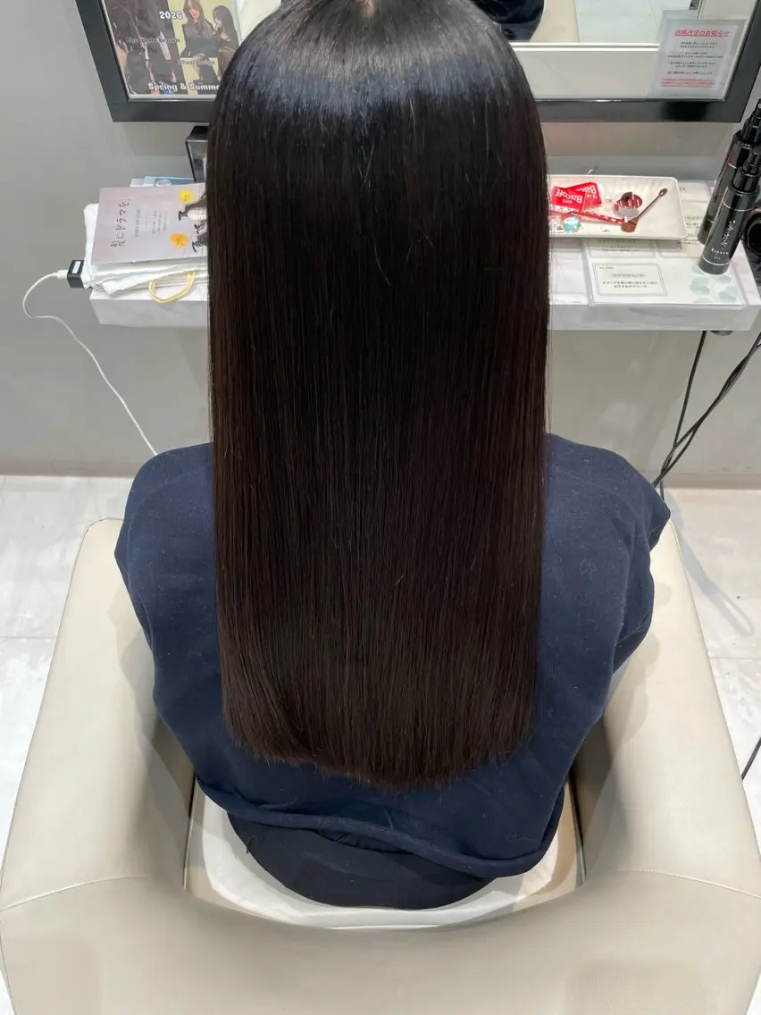 ロング 髪質改善 トリートメント トリートメント k-twoたき✨艶感 カラー/美髪矯正のヘアスタイル