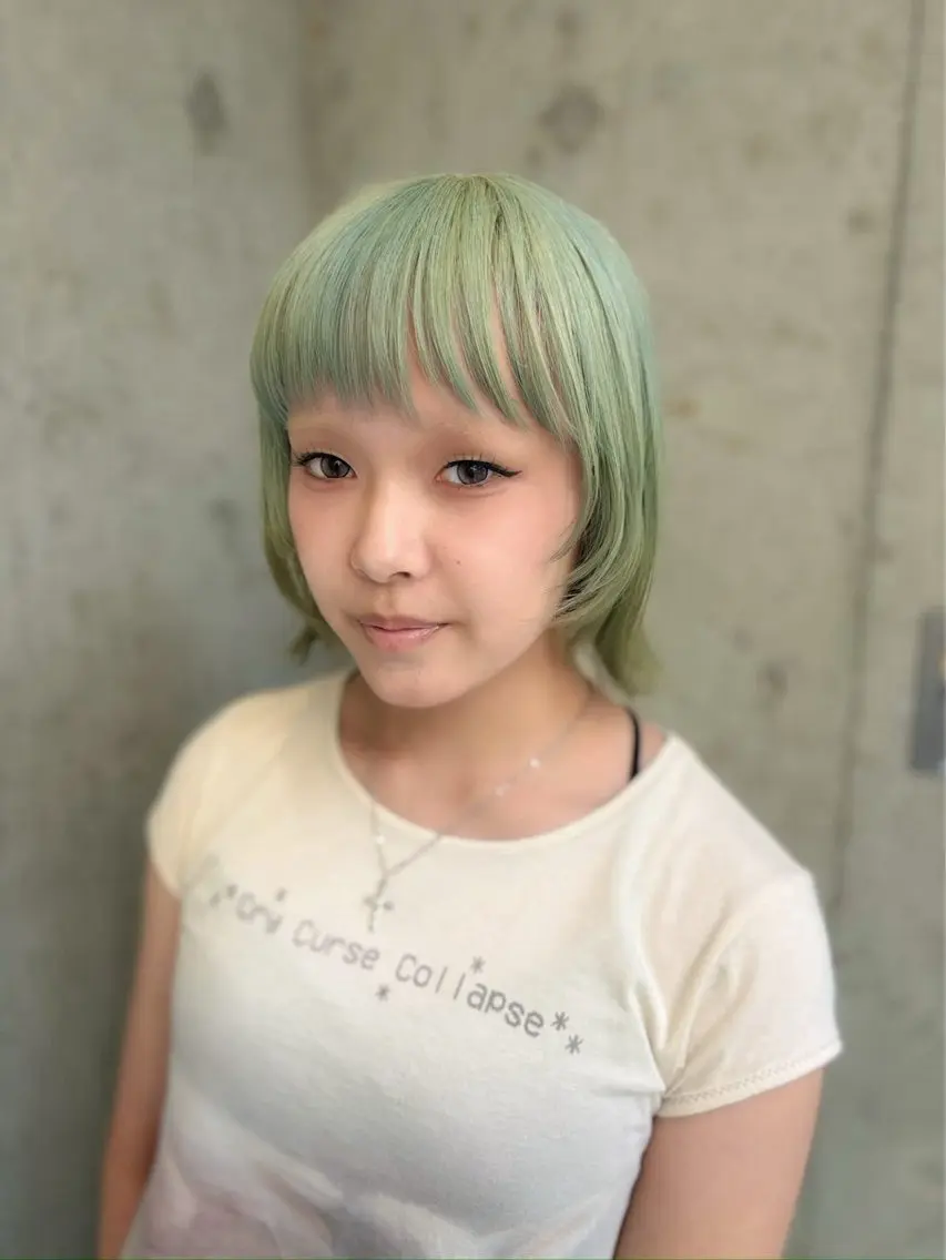 ショート カラー カット ヘアカラー トリートメント 🌝ぷる艶ハイトーン 柔らかヘア🍅まあやのヘアスタイル