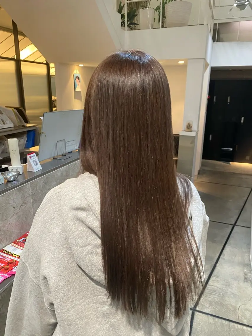 ロング カラー ダブルカラー カット ヘアカラー MINENO🌼 ブリーチ⭐️カットのヘアスタイル