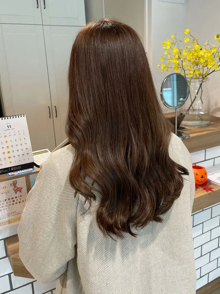 カラー カット ヘアカラー トリートメント 赤み消し透明感カラー /レイヤー/rinaのヘアスタイル