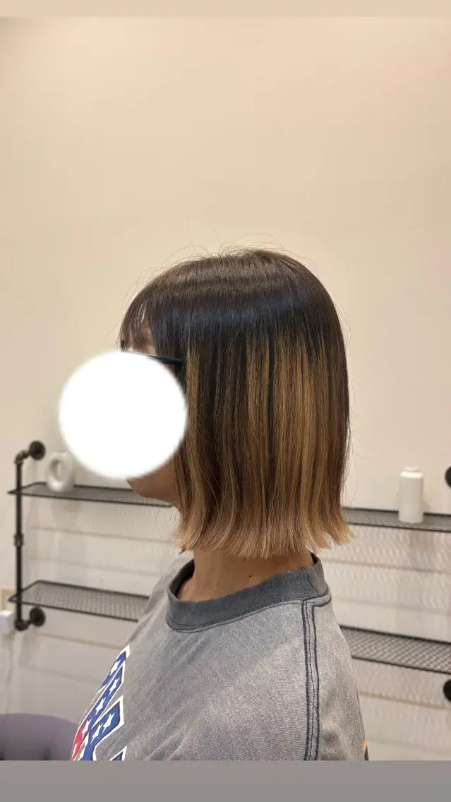 ミディアム MAHAE 中司のヘアスタイル