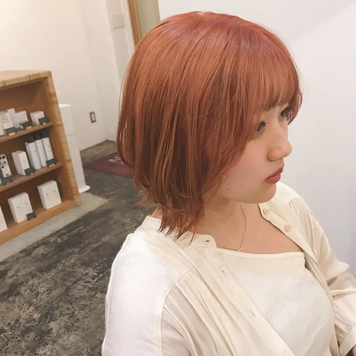 ミディアム カラー 🪼ボブ/ミニボブ レイヤーボブ🪼のヘアスタイル