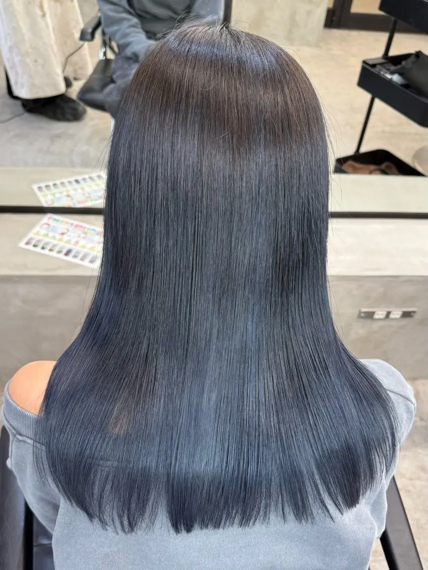 ロング 髪質改善 縮毛矯正 トリートメント 酸熱トリートメント ヘアカラー カラーモデル募集 ✨🤍モモハ🤍✨のヘアスタイル
