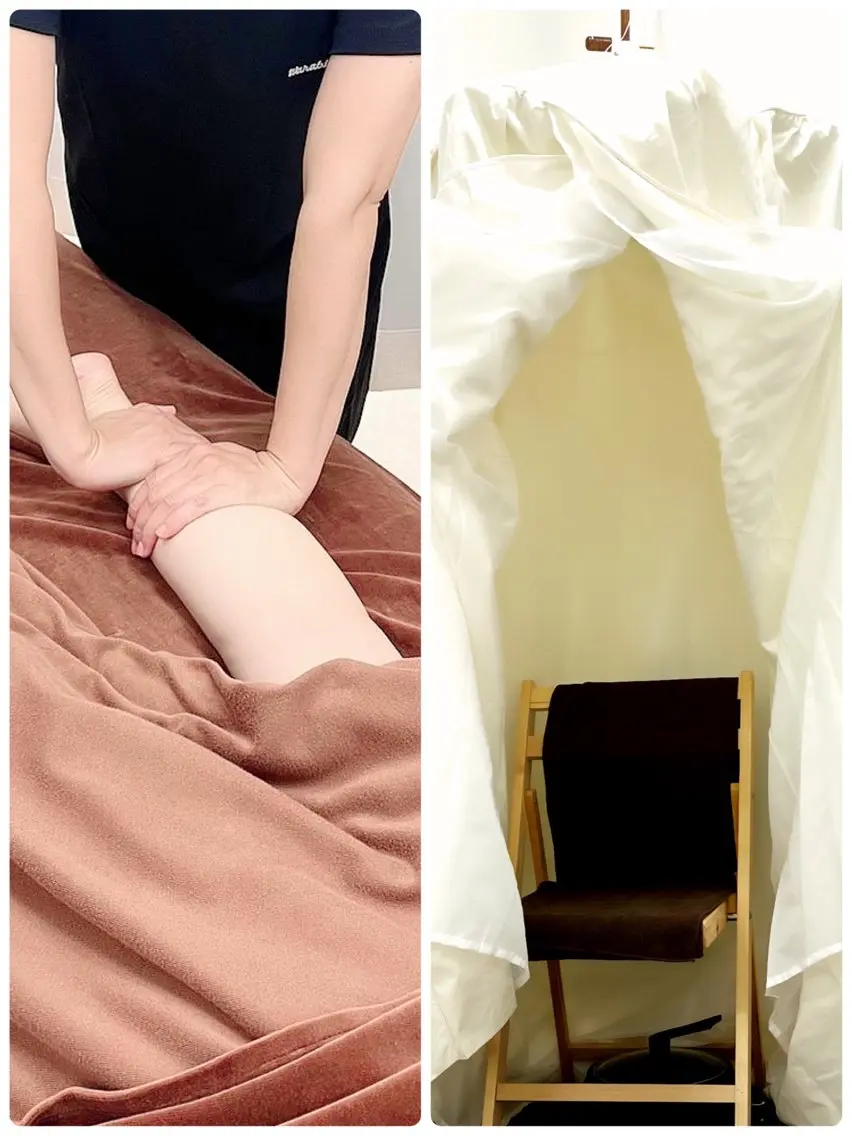 【悩みをどうにかしたい🌱とてもお得！！】　　リンパドレナージュ全身（70分）&よもぎ蒸しハーブテントのセットの写真
