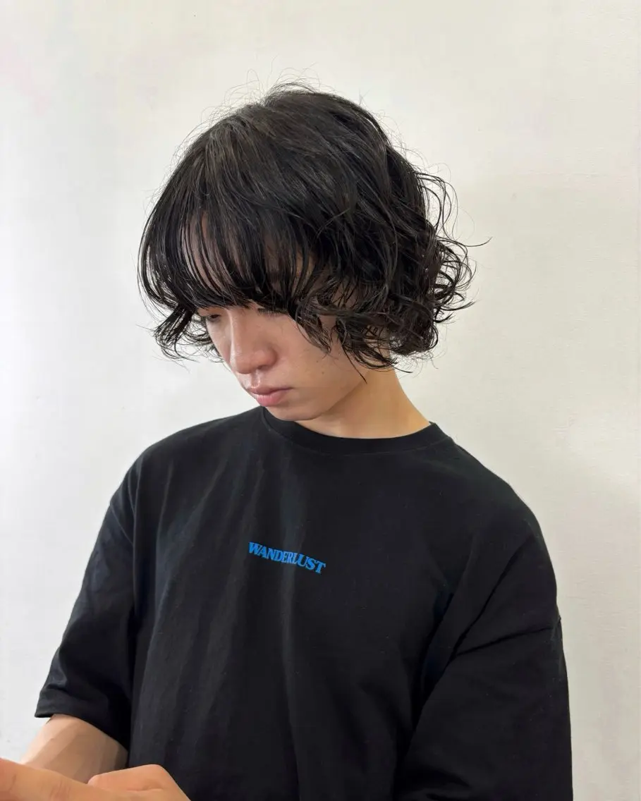 ショート メンズ メンズパーマ パーマ 栗崎 菜弥のヘアスタイル