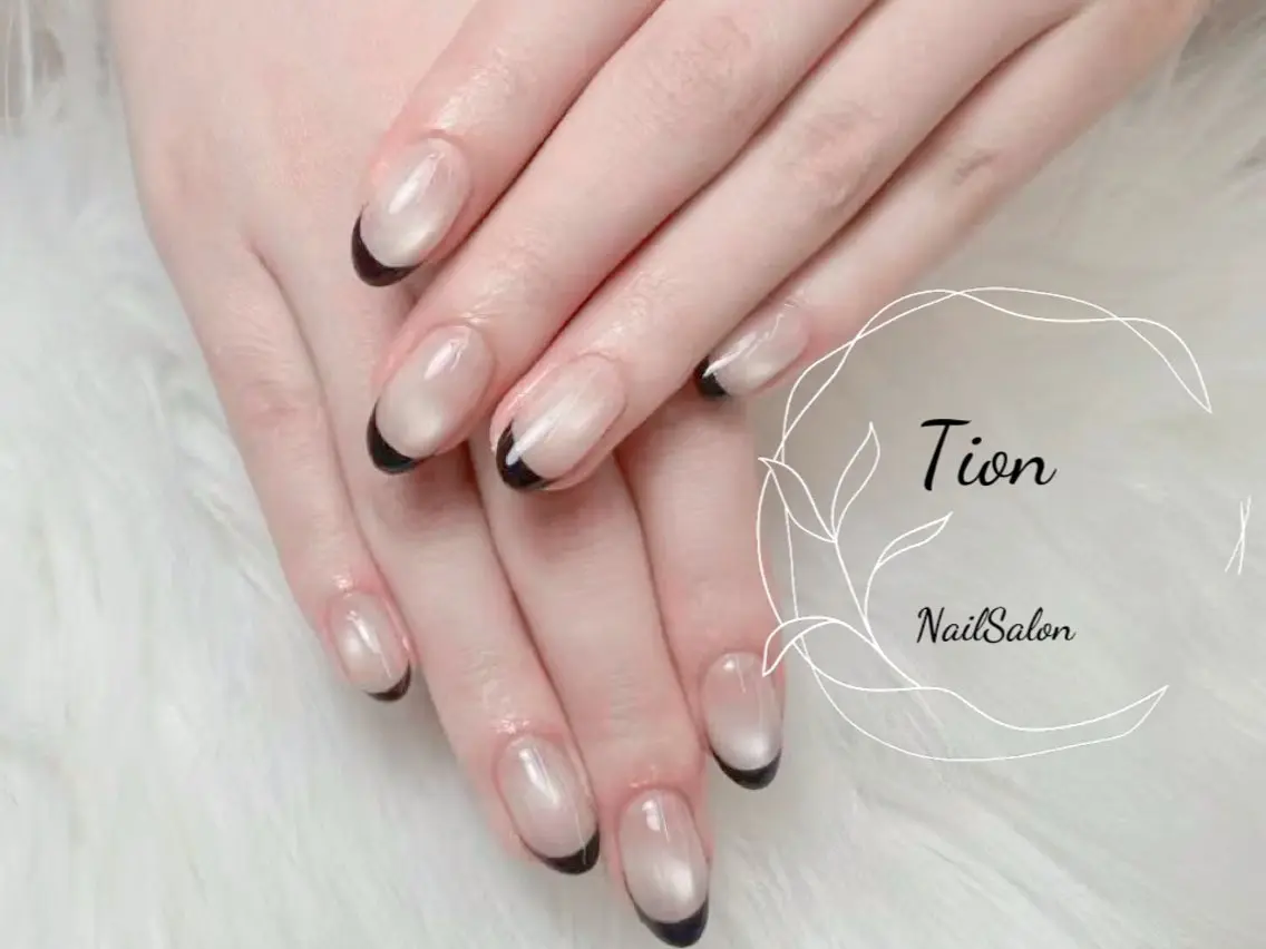 ネイル チークネイル 長さ出し フットネイル フレンチネイル ジェルネイル Nailsalon Tion武蔵小杉店のネイルデザイン