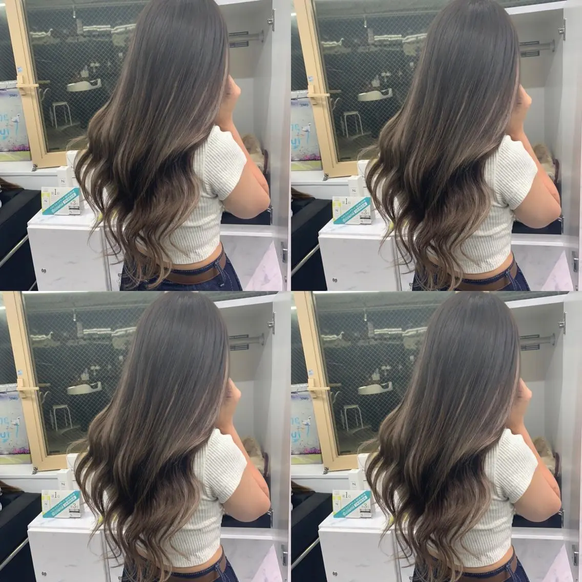 ロング カラー プルエクステ エクステ ヘアカラー エクステ プルエクステ 🖤MIYUのヘアスタイル