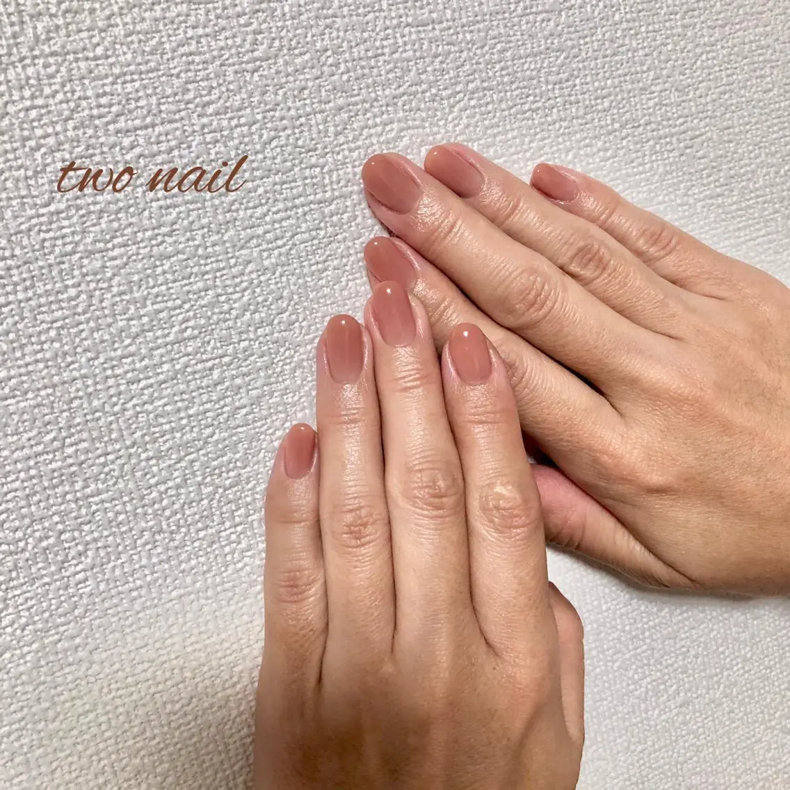 ネイル アートネイル ブラウン フットネイル ハート ニュアンスネイル ハンドネイル two nailのネイルデザイン
