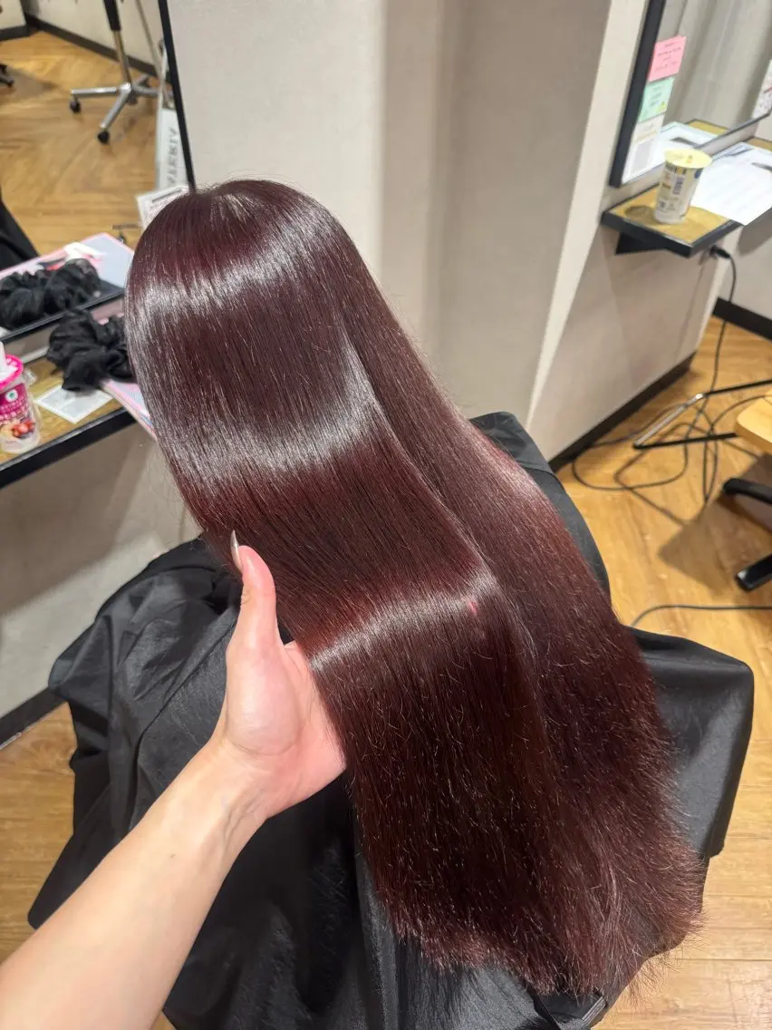 ロング カラー カット ヘアカラー トリートメント Rena/韓国 /ワンホンヘアのヘアスタイル