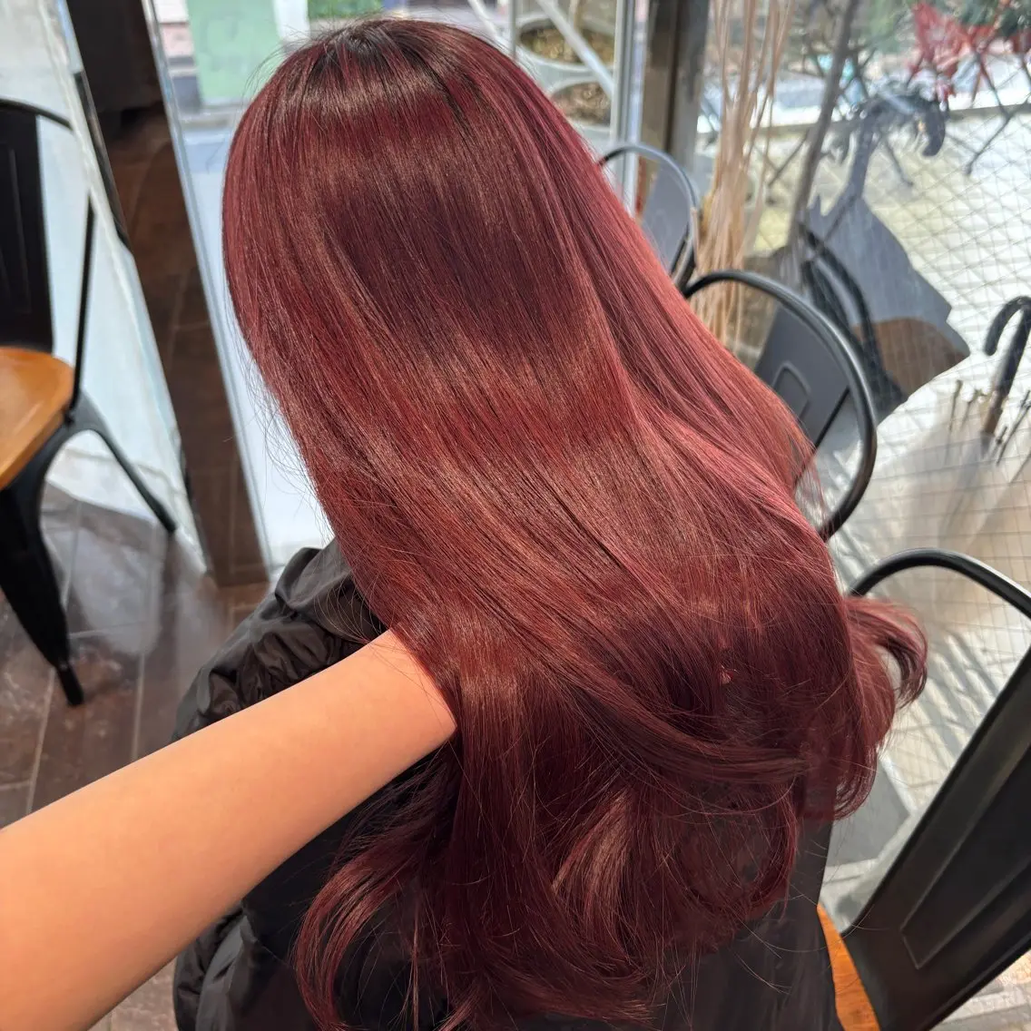 カラー ベージュカラー 黒髪 ブリーチ ブルーカラー ブルーブラック 艶カラー♡/eye / mai🪐🪄のヘアスタイル