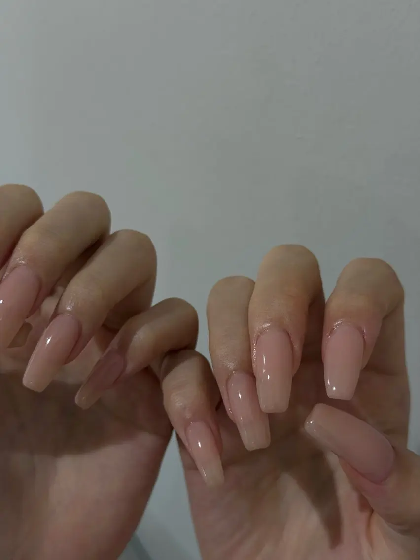 ネイル ニュアンスネイル ワンカラーネイル ピンク ピンクベージュ ハンドネイル Miyu __ Nailのネイルデザイン