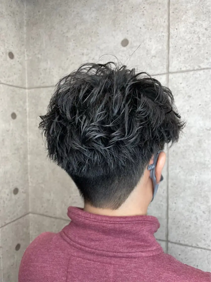 メンズカット+パーマの写真