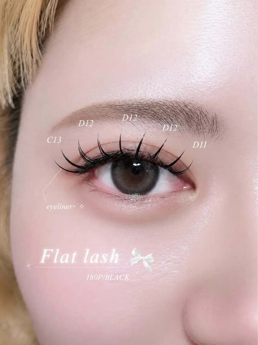 マツエク・マツパ フラットラッシュ sena /eye list⋆のマツエク・マツパデザイン