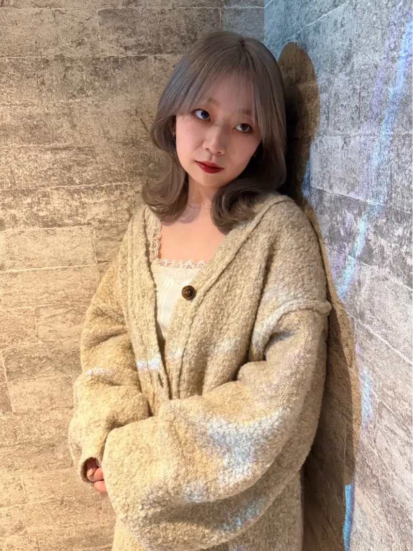 ミディアム カラー カット ヘアカラー トリートメント mai / linoah˚✧のヘアスタイル