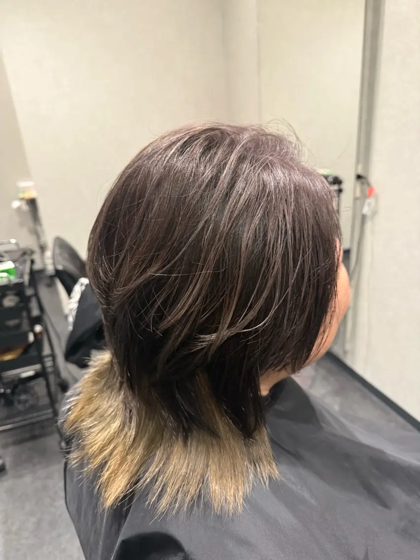 ミディアム ハイライト 髪質改善⚡️カラー 🍀武久 誠🍀のヘアスタイル