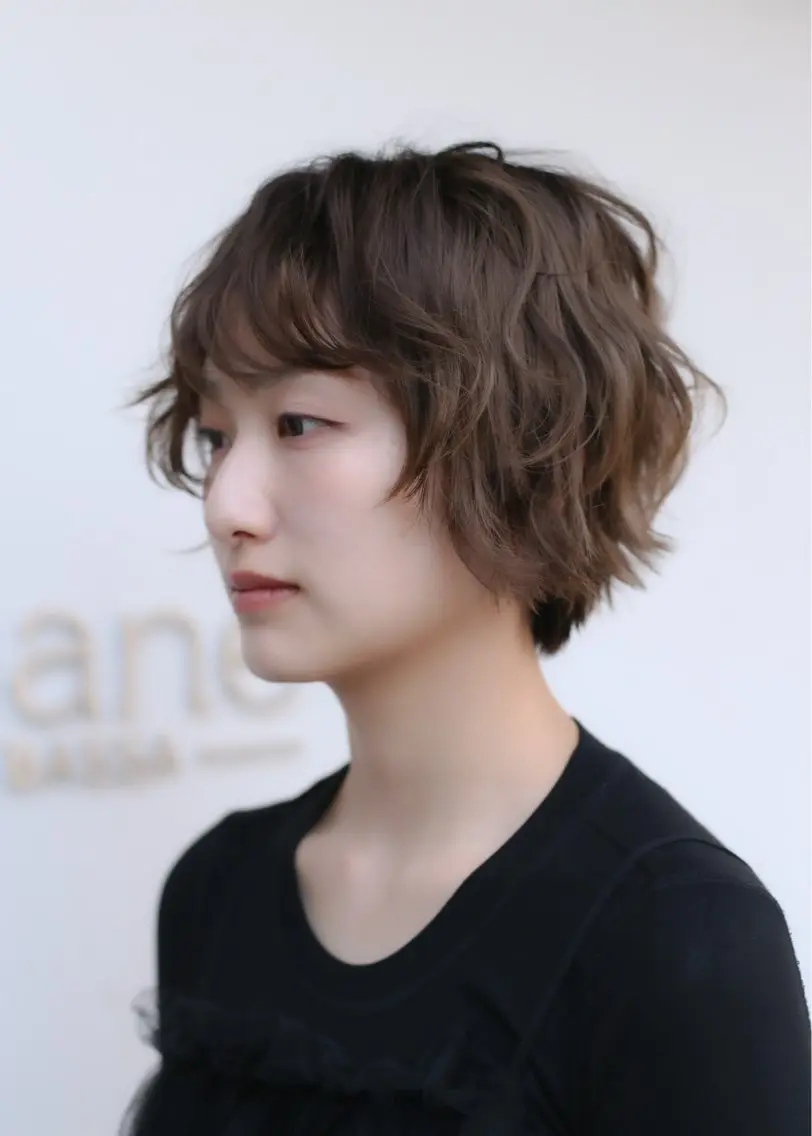 ショート パーマ パーマ カザマ🧤/パーマ /デジタルパーマのヘアスタイル