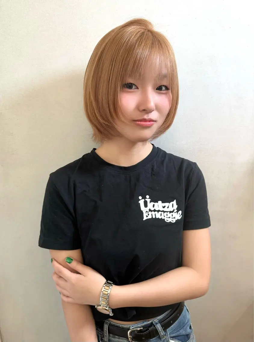 ショート カラー ヘアカラー ブリーチカラー特化 梅田中崎町/あかりのヘアスタイル