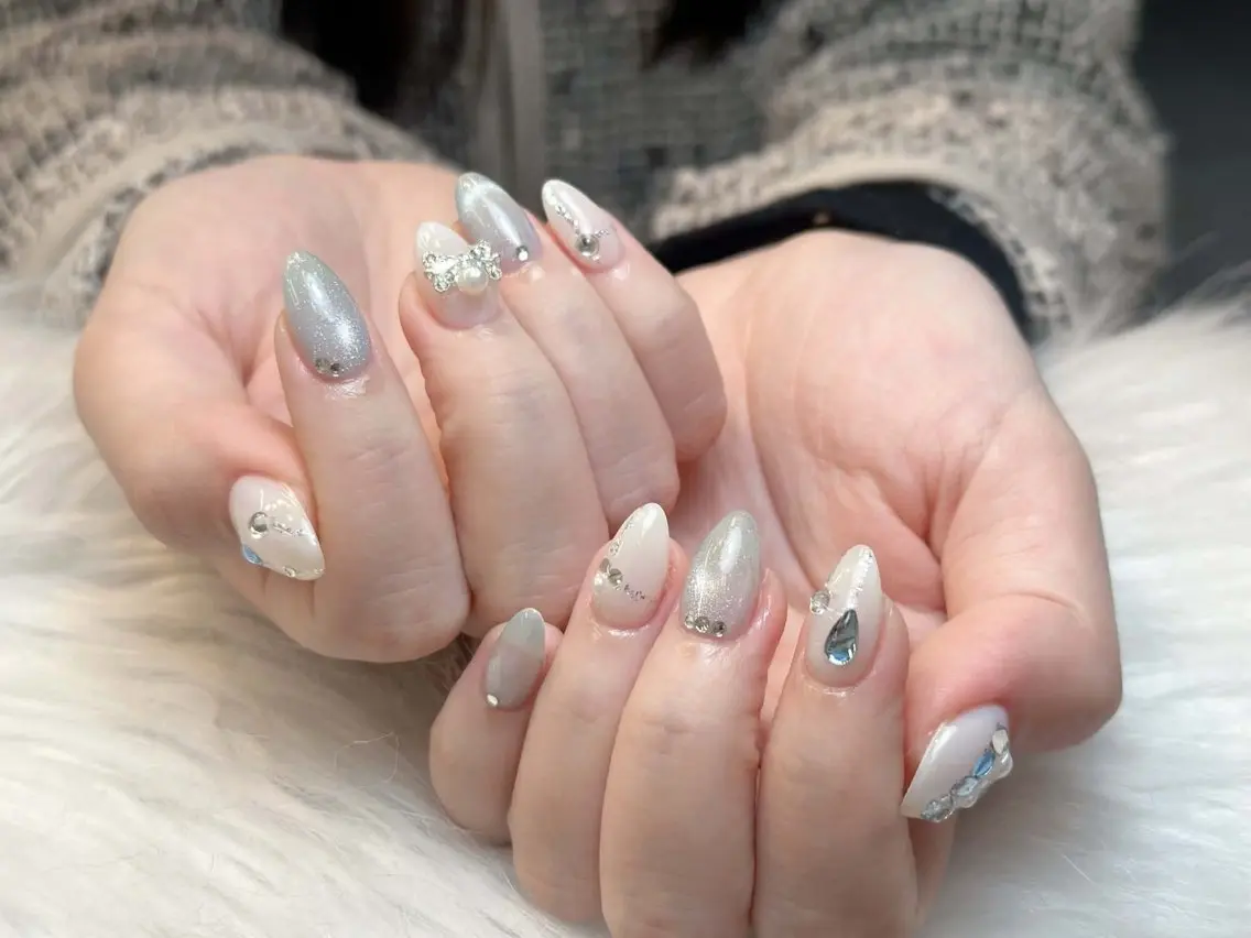 ネイル アニマル柄 ブラウン フットネイル フレンチネイル 韓国ネイル ハンドネイル Lisa Nail Salonのネイルデザイン