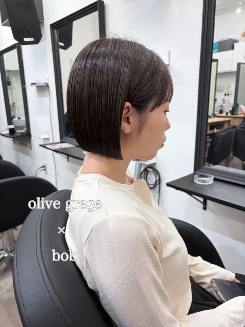 ショート カット ヘアカラー トリートメント 🫧艶髪レイヤー/韓 国ボブ💎石川遥💎のヘアスタイル