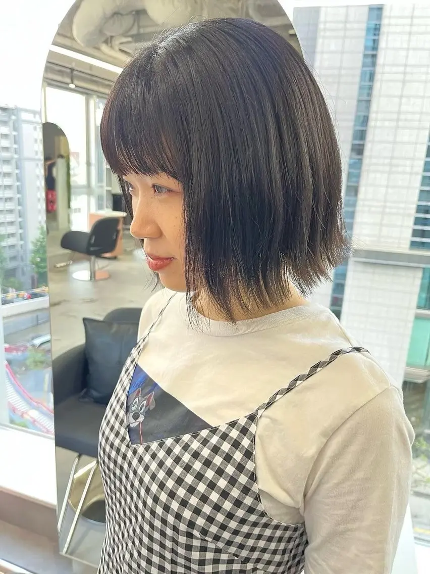 ショート カラー ヘアカラー The Ect 江坂Kurumiのヘアスタイル