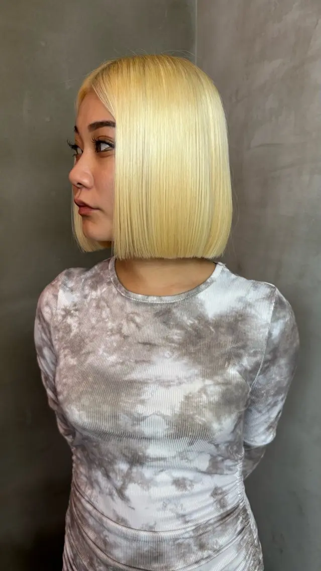 ショート ボブ 亀田 魁翔のヘアスタイル
