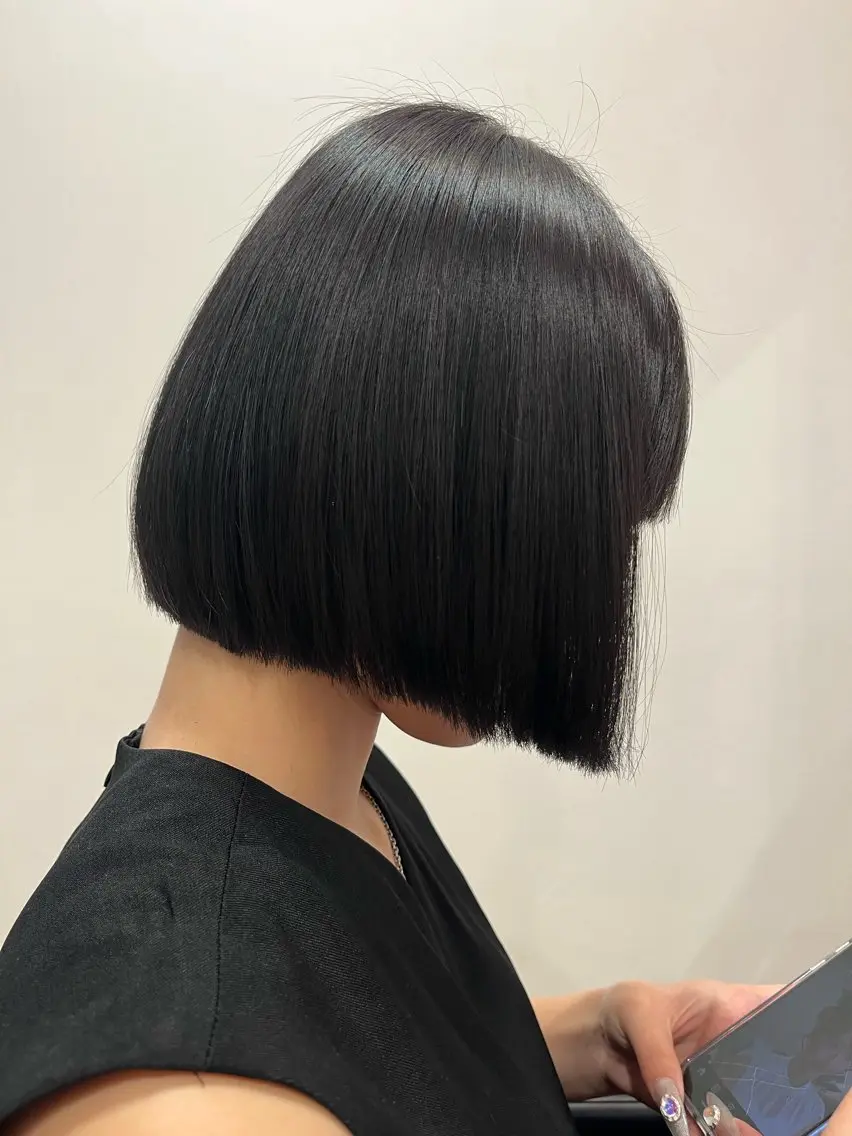 ショート カラー トリートメント 艶髪特化 しゅんぼう 長岡髪質改善のヘアスタイル