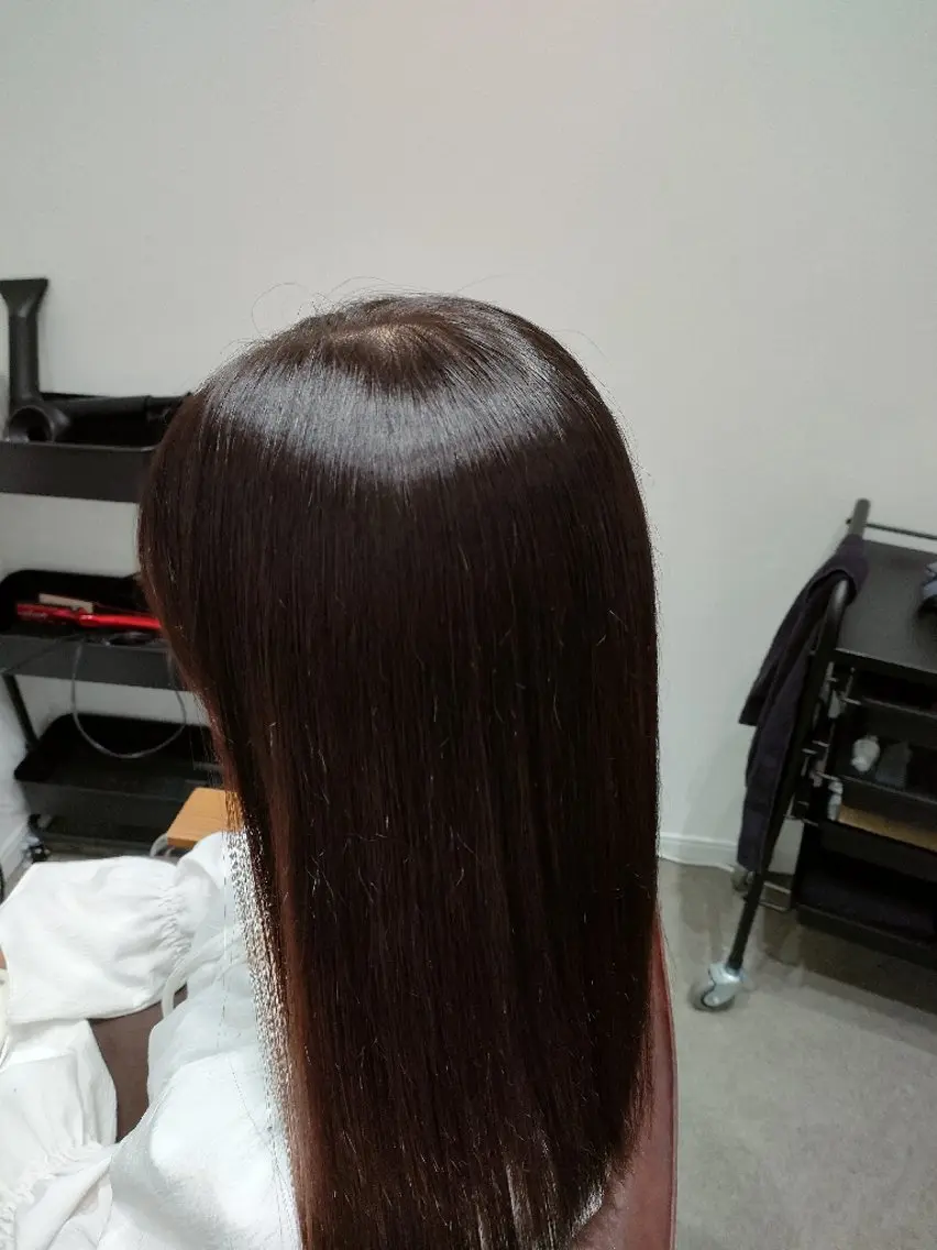 ロング 縮毛矯正 髪質改善/星野久美子 /撮影モデル募集のヘアスタイル
