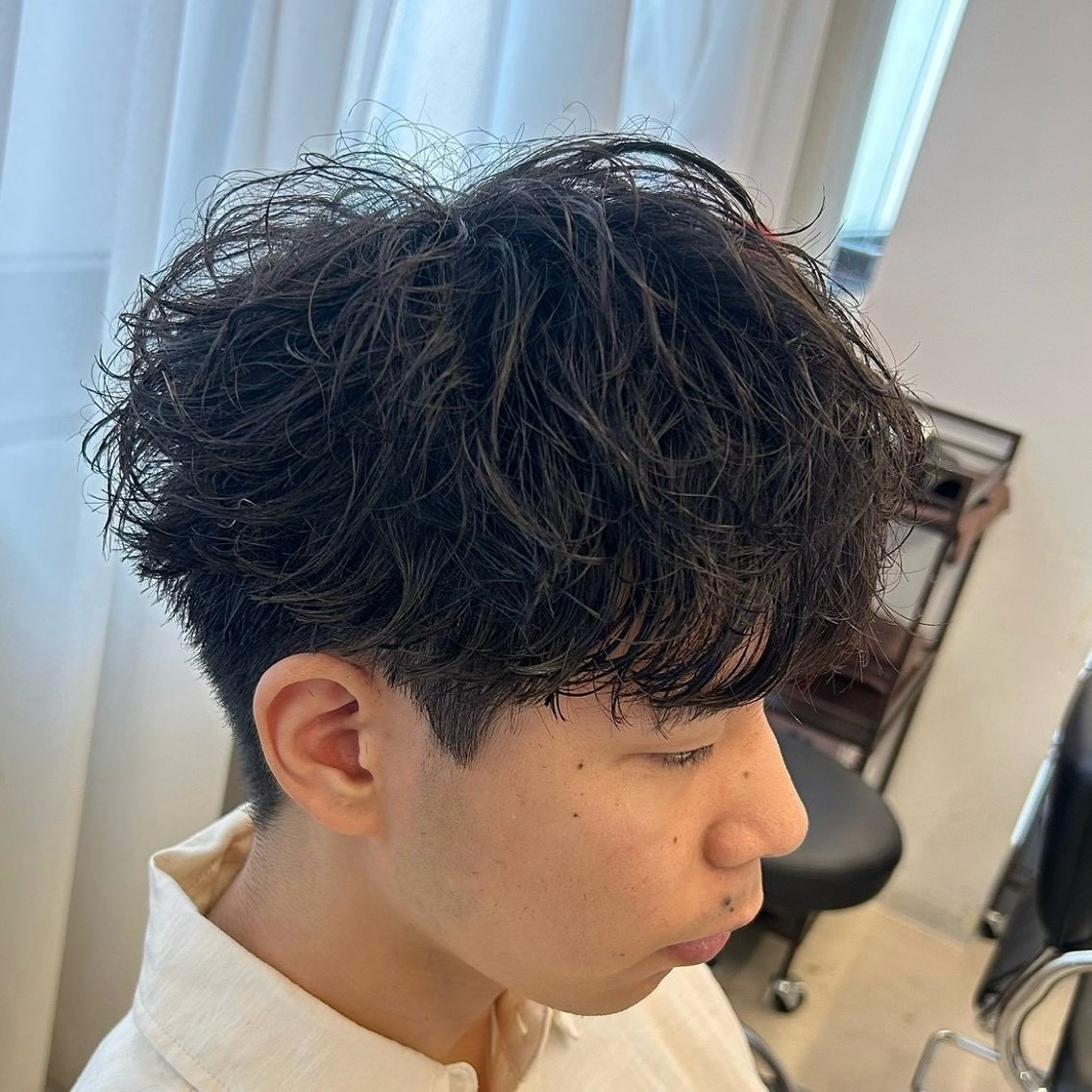 パーマ ヘアアレンジ メンズ メンズパーマ カット パーマ モテるメンズパーマ 🌀カノ👦🏻池袋のヘアスタイル