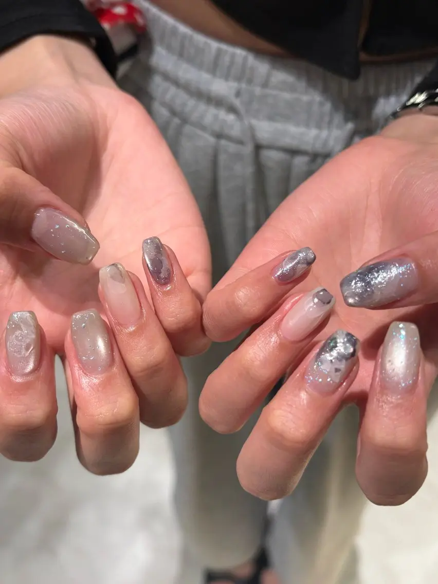 ネイル ハンドネイル Miura.H 🦋🫧のネイルデザイン