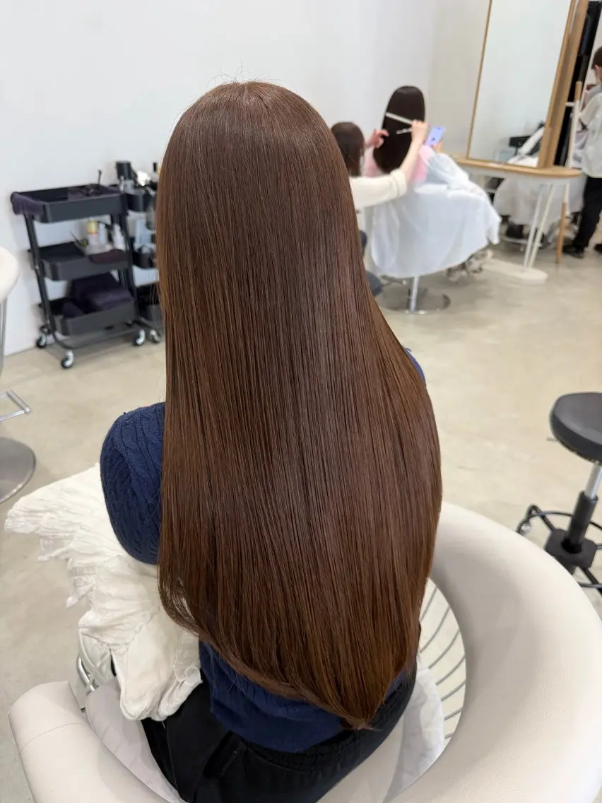 ロング ヘアカラー SONA/レイヤー/ 顔周り/ダブルカラーのヘアスタイル
