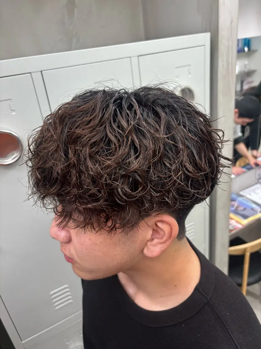 ショート パーマ メンズ カット パーマ 名古屋メンズパーマ /松井生のヘアスタイル