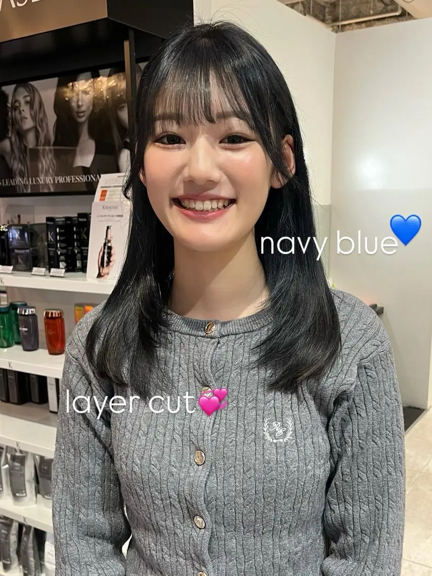 ミディアム カラー ヘアカラー trico心斎橋 ナツミのヘアスタイル