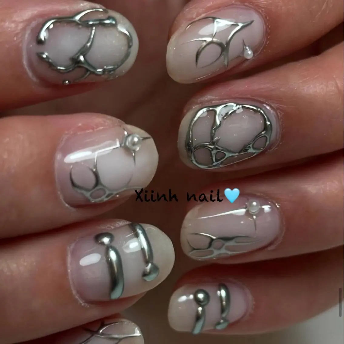 ネイル チークネイル 桜ネイル フットネイル ジェルネイル ハロウィン ハンドネイル XIINH NAIL SALONのネイルデザイン