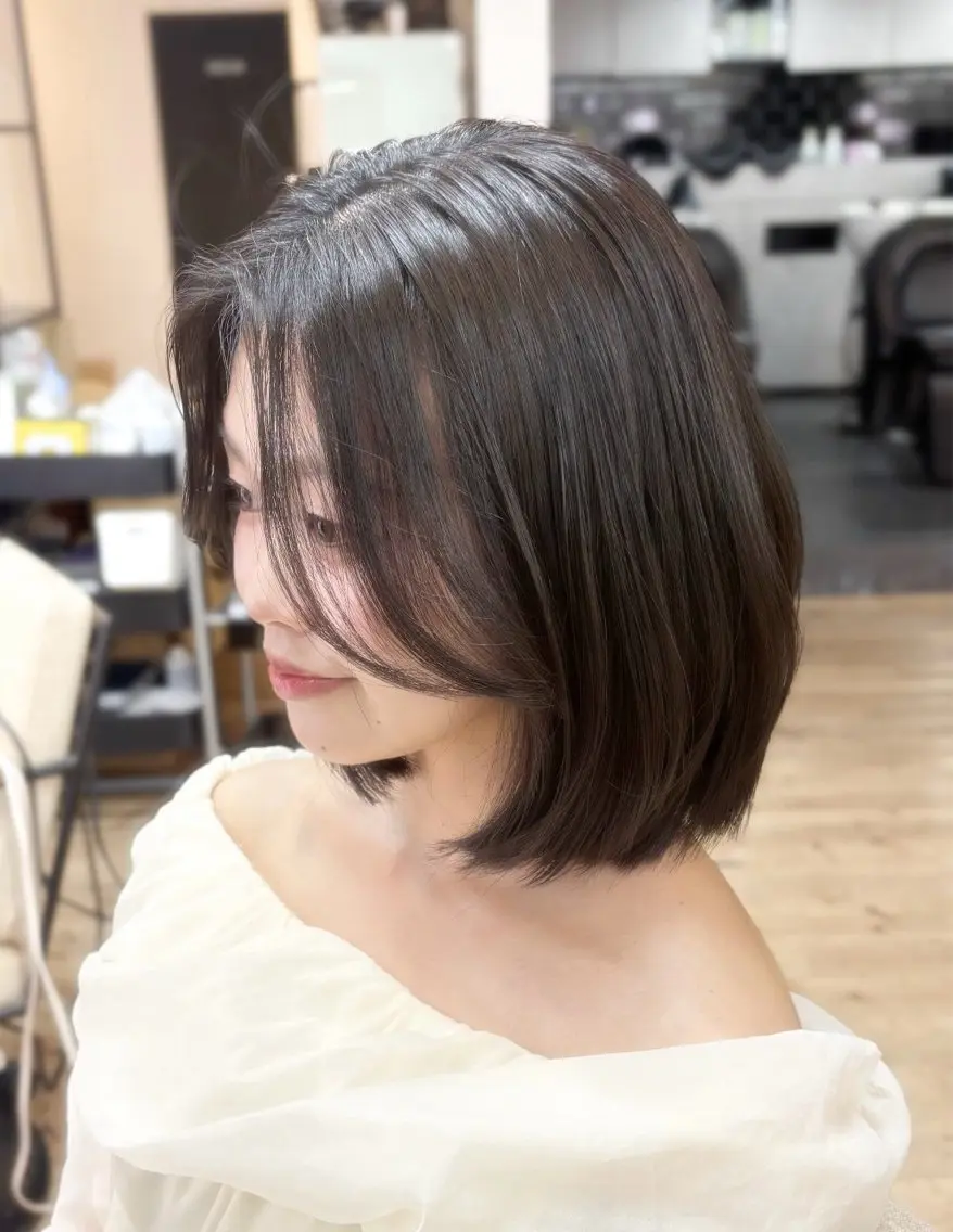 カラー カット ヘアカラー トリートメント 🤍韓国ヘア/ かえで🤍のヘアスタイル
