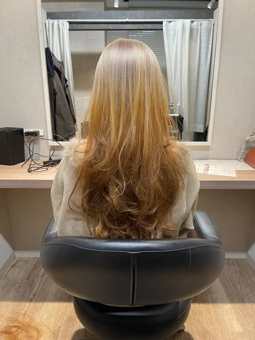 ロング カラー ヘアカラー ANDIAMO SAKAE🍁楓のヘアスタイル