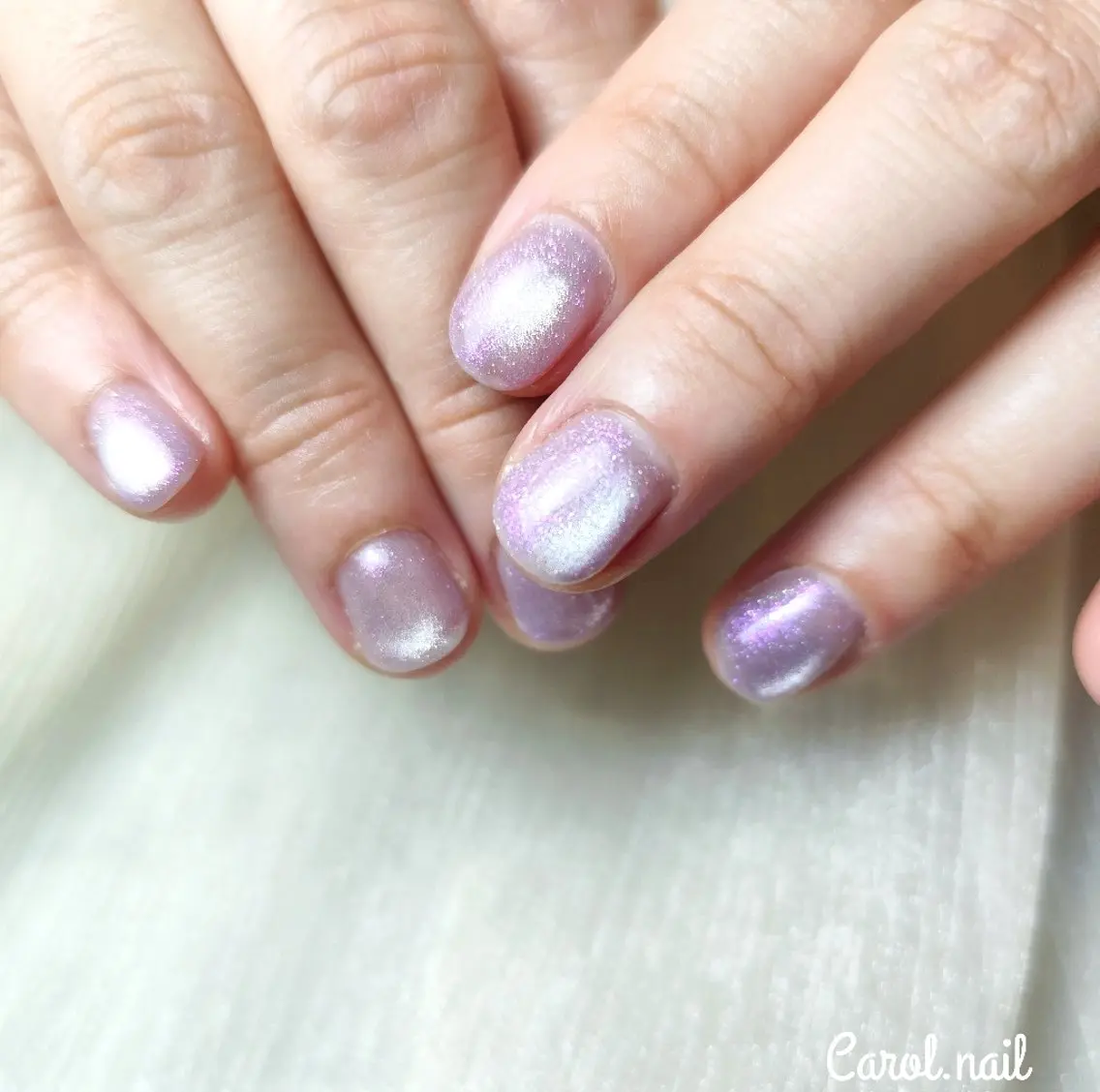 ネイル 長さ出し ショートネイル carol nailのネイルデザイン