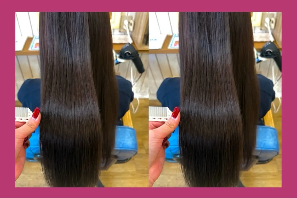 ロング カラー トリートメント カット ヘアカラー トリートメント ヘッドスパ 髪質改善/ハイトーン /茅ヶ崎/YUUKAのヘアスタイル