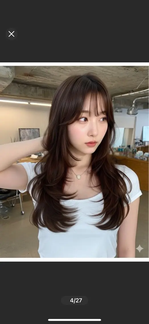 🇰🇷韓国トレンドハッシュカット🇰🇷（カット+カラー＋トリ＋スパ＋セット）レイヤーカットの写真