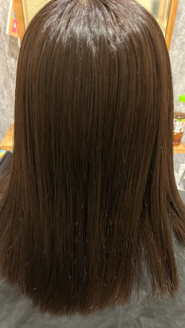 ロング カラー 似合わせ 顔周りYUUGAのヘアスタイル