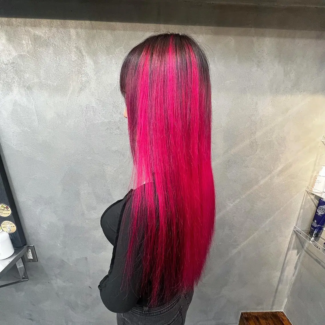 ロング エクステ ❤️‍🔥シールエク ＋カラー京❤️‍🔥のヘアスタイル