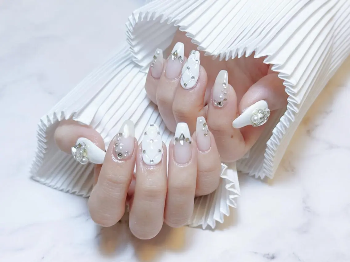 自爪🎀120分デザインやり放題コース(500円パーツまで時間内つけ放題)オフ無しの写真