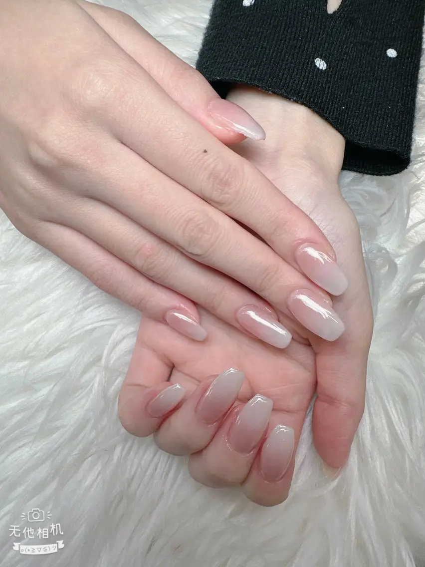 ネイル 長さ出し フレンチネイル グラデーション 韓国ネイル マグネットネイル ハンドネイル Lannie nailのネイルデザイン