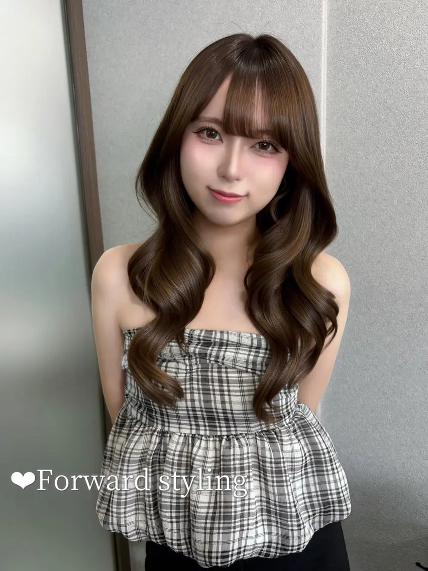 ロング ヘアカラー トリートメント 🎀透明感カラー/ 博多美容室ゆうあ🎀のヘアスタイル
