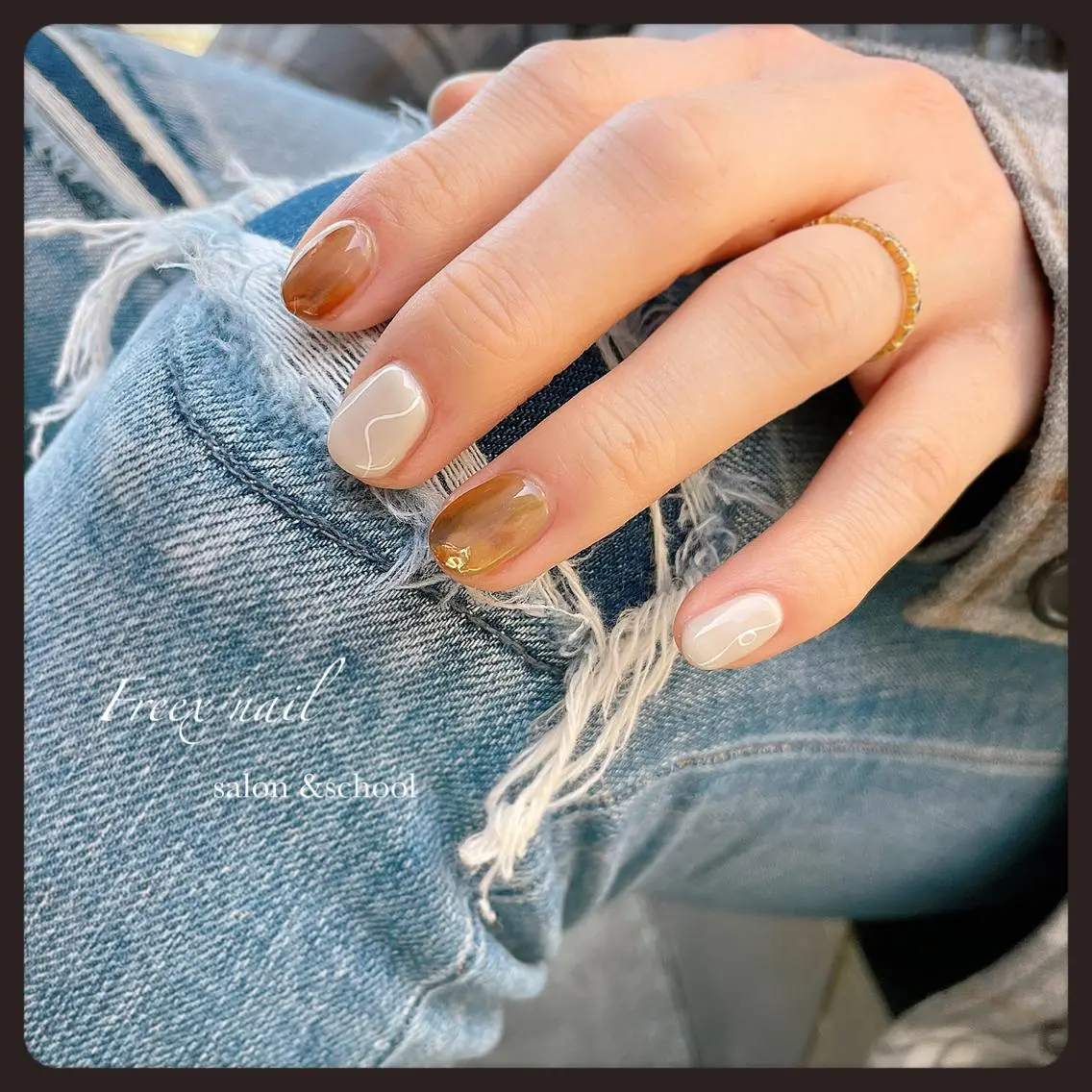 ネイル ニュアンスネイル ハンドネイル ハンドケア freex nail /ニュアンス/個性派のネイルデザイン