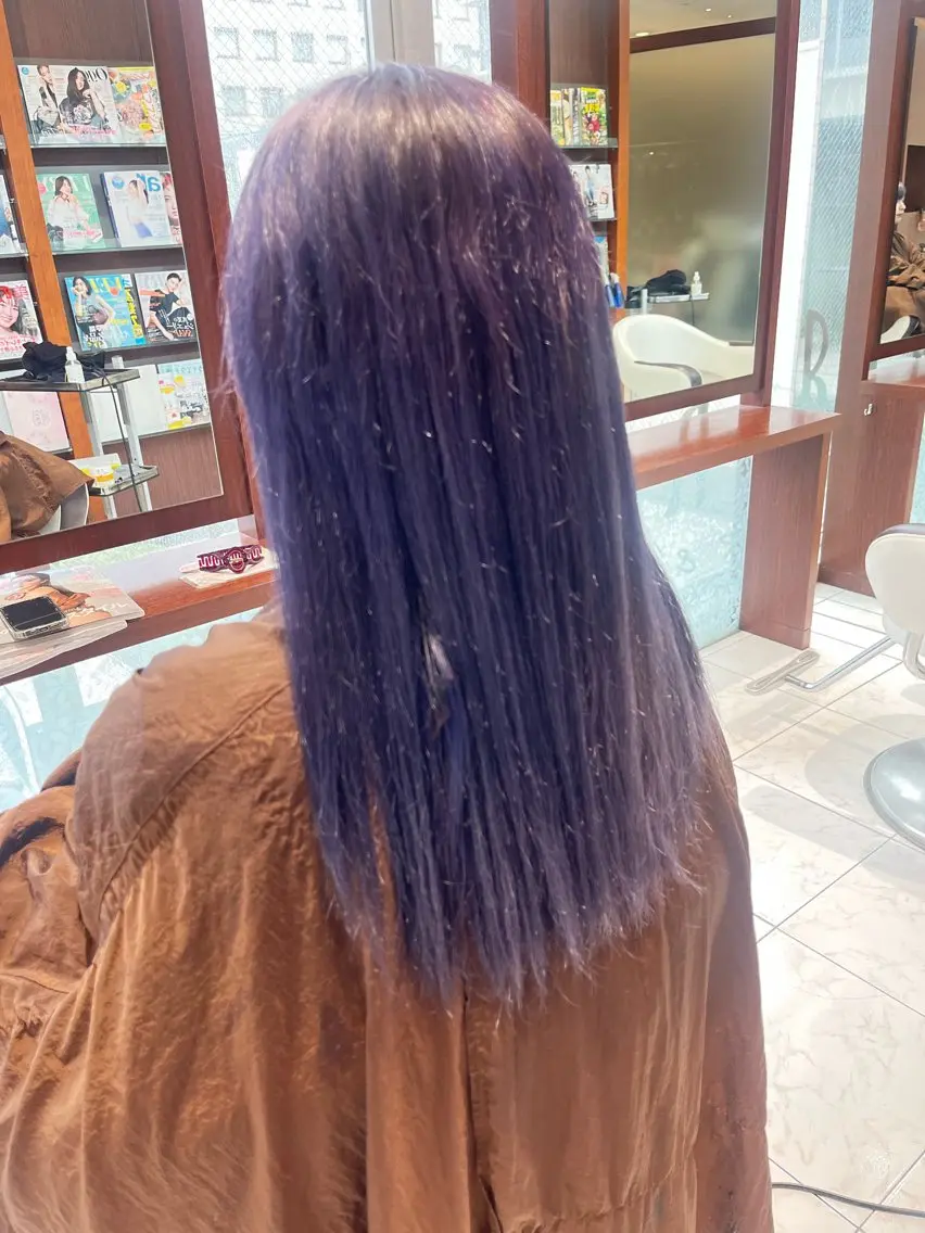 カラー ブリーチ ヘアカラー 漆畑 夏美のヘアスタイル