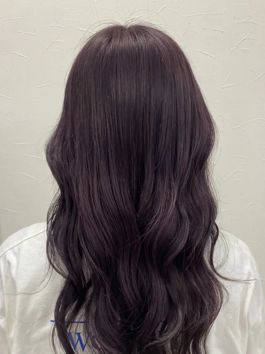 ロング ヘアカラー タジリ アヤセのヘアスタイル