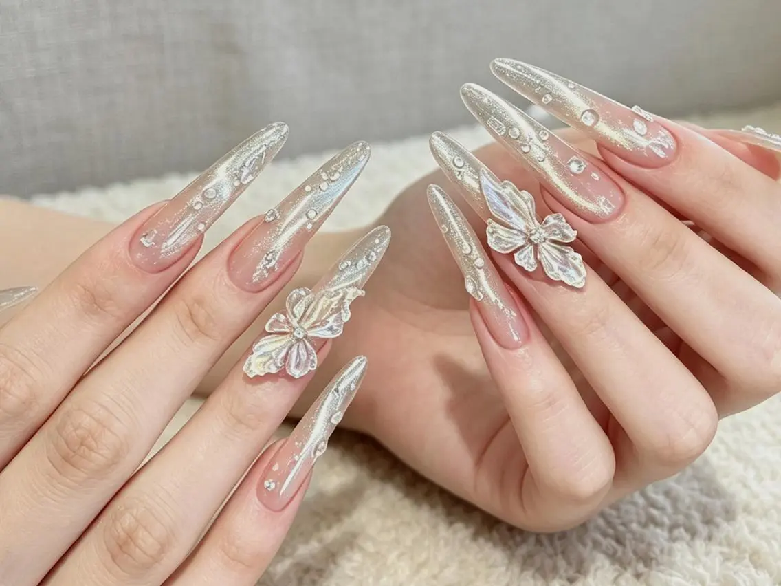 ネイル メンズ メンズ韓国風 オーロラネイル チークネイル 長さ出し フレンチネイル ハンドネイル ハンドケア NEW NAIL💞 Ka  Kaのネイルデザイン